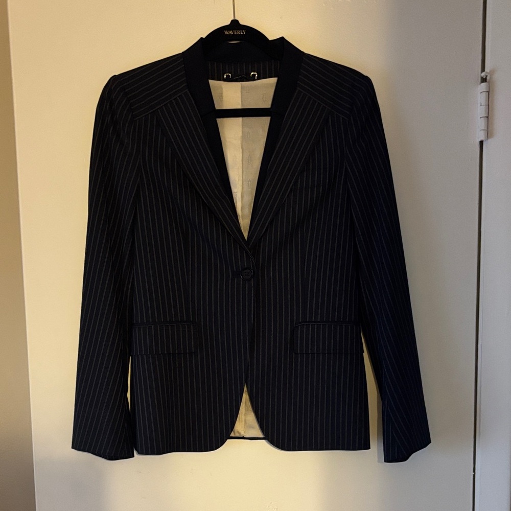 Gucci Dark Blue Striped Blazer